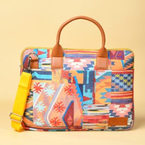 Spanish velvet clothe laptop bag